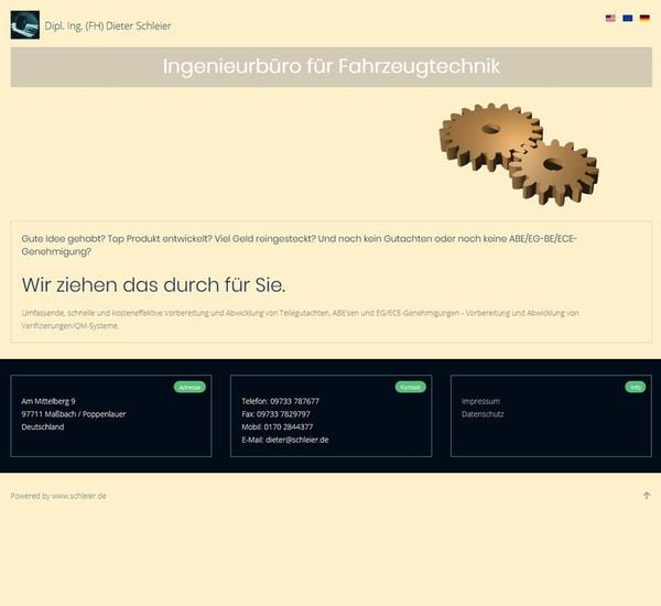 Dipl. Ing. FH Dieter Schleier