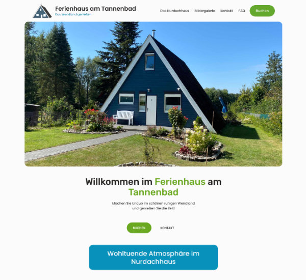 Ferienhaus am Tannenbad Webseite