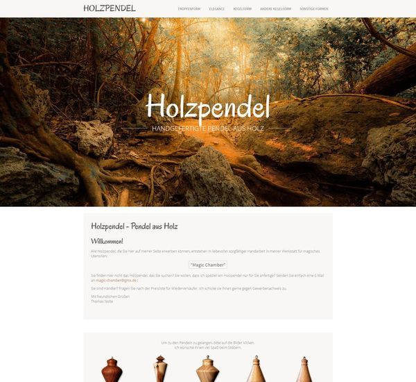 Holzpendel